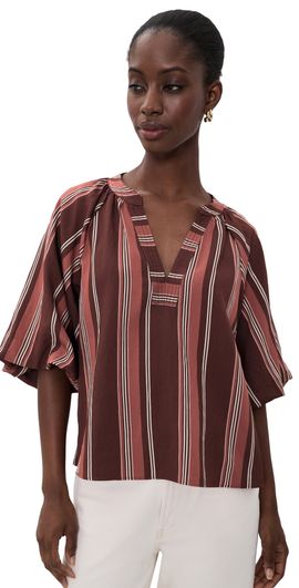Tanya Taylor Tanya Taylor Marine Top Deep Redwood Multi
