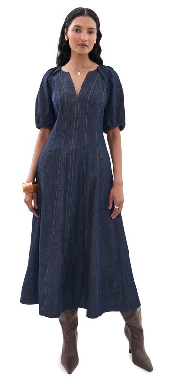 Tanya Taylor Tanya Taylor Piper Dress Midnight Rinse