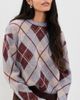 Tanya Taylor Tanya Taylor Sybil Sweater Winter Sky/Mahogany/Cream - 2