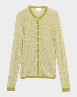 Tanya Taylor Tori Sheer Cardigan