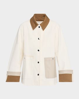 Tanya Taylor Troy Contrast Denim Jacket