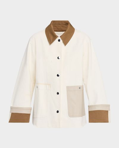 Tanya Taylor Troy Contrast Denim Jacket