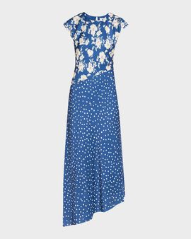 Tanya Taylor Violeta Printed Silk-Blend Maxi Dress