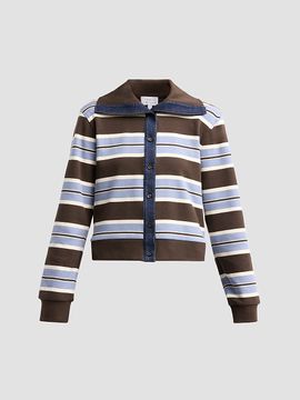 Tanya Taylor Women's Bronwyn Striped Stretch-Cotton Jacket