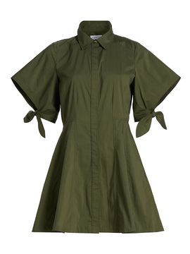 Tanya Taylor Women's Corinna Cotton Mini-Shirtdress
