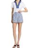 Tanya Taylor Women's Fallon Striped Cotton Shorts - 2