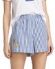 Tanya Taylor Women's Fallon Striped Cotton Shorts - 3