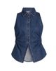 Tanya Taylor Women's Hanelle Sleeveless Denim Top - 1