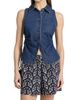 Tanya Taylor Women's Hanelle Sleeveless Denim Top - 3