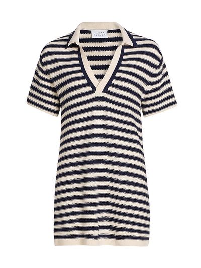 Tanya Taylor Women's Joni Stripe Polo Minidress