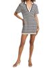 Tanya Taylor Women's Joni Stripe Polo Minidress - 2