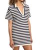 Tanya Taylor Women's Joni Stripe Polo Minidress - 4