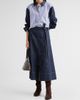 Tanya Taylor Women's Largaux Denim & Striped Shirting Top - 2