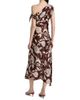 Tanya Taylor Women's Loretta Floral Satin One-Shoulder Midi-Dress - 5