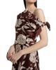 Tanya Taylor Women's Loretta Floral Satin One-Shoulder Midi-Dress - 6