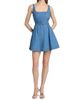 Tanya Taylor Women's Paige Belted Denim Minidress - 2