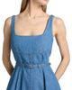 Tanya Taylor Women's Paige Belted Denim Minidress - 6