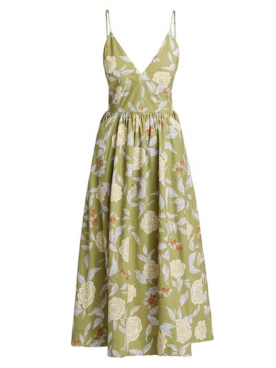 Tanya Taylor Women's Vivien Botanical Midi-Dress