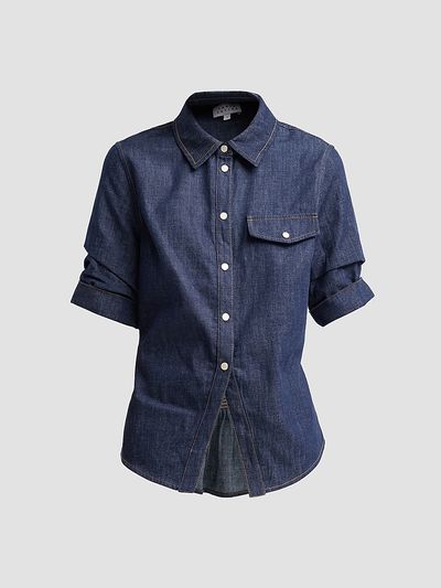 Tanya Taylor Women's Winston Denim Top