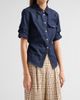 Tanya Taylor Women's Winston Denim Top - 4