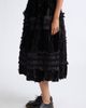 Tao Comme des Garçons Tao Comme des Garçons Mixed Material Ruffle Midi Skirt - 2
