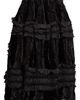Tao Comme des Garçons Tao Comme des Garçons Mixed Material Ruffle Midi Skirt - 3