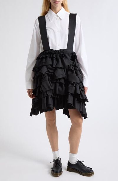 Tao Comme des Garçons Tao Comme des Garçons Ruffle Tiered Pinafore Minidress
