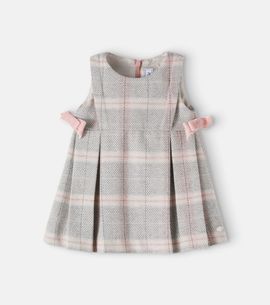 Tartine et Chocolat Tartine et Chocolat Baby bow-detail checked dress