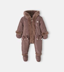 Tartine et Chocolat Tartine et Chocolat Baby bow-detail snowsuit