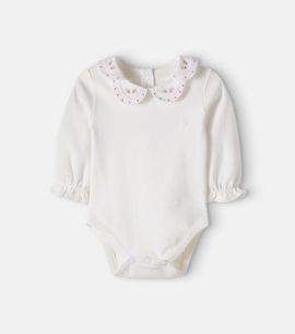 Tartine et Chocolat Tartine et Chocolat Baby embroidered cotton-blend bodysuit