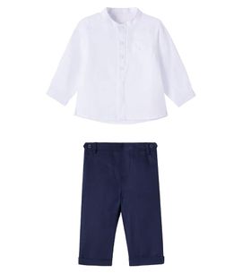 Tartine et Chocolat Tartine et Chocolat Baby linen shirt and pants set