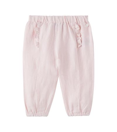 Tartine et Chocolat Tartine et Chocolat Baby ruffled linen pants