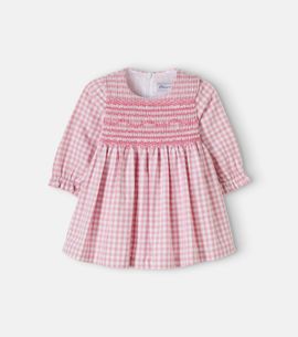 Tartine et Chocolat Tartine et Chocolat Baby smocked gingham cotton-blend dress