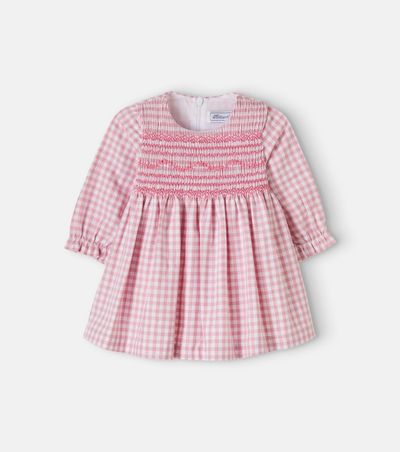 Tartine et Chocolat Tartine et Chocolat Baby smocked gingham cotton-blend dress
