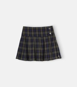 Tartine et Chocolat Tartine et Chocolat Checked pleated cotton-blend miniskirt