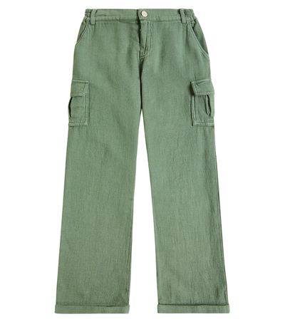 Tartine et Chocolat Tartine et Chocolat Cotton and linen cargo pants