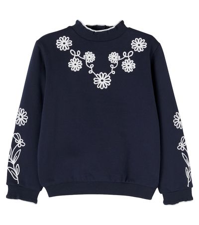 Tartine et Chocolat Tartine et Chocolat Embroidered cotton-blend jersey sweatshirt
