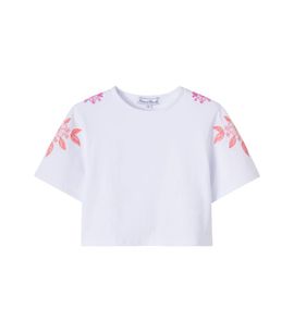 Tartine et Chocolat Tartine et Chocolat Embroidered cotton-blend jersey T-shirt