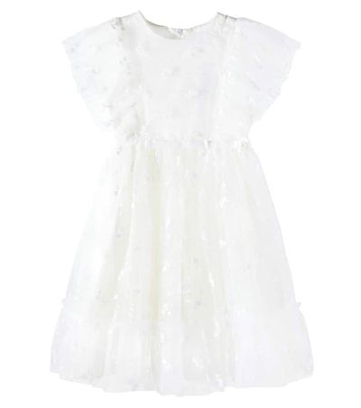Tartine et Chocolat Tartine et Chocolat Embroidered sequined tulle dress