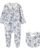 Tartine et Chocolat Tartine et Chocolat Floral cotton-blend onesie and bib set - 1