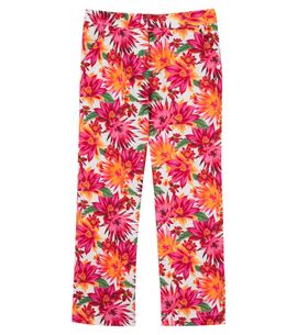 Tartine et Chocolat Tartine et Chocolat Floral cotton and linen straight pants