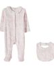 Tartine et Chocolat Tartine et Chocolat Floral cotton onesie and bib set - 1
