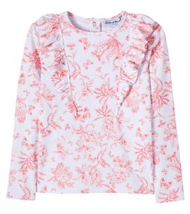 Tartine et Chocolat Tartine et Chocolat Floral ruffled rashguard top
