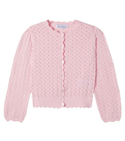 Tartine et Chocolat Tartine et Chocolat Pointelle cotton cardigan