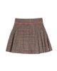 Tartine et Chocolat Tartine et Chocolat Prince of Wales check pleated miniskirt - 1