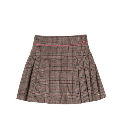 Tartine et Chocolat Tartine et Chocolat Prince of Wales check pleated miniskirt