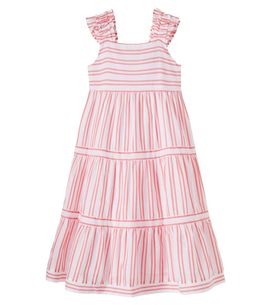 Tartine et Chocolat Tartine et Chocolat Ruffled striped cotton dress