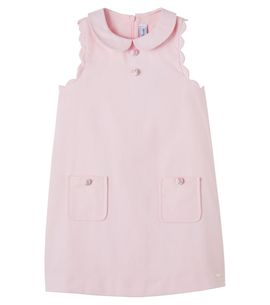 Tartine et Chocolat Tartine et Chocolat Scalloped cotton-blend dress