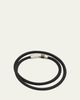 Tateossian Men's Double-Wrap Rubber Bracelet - 1