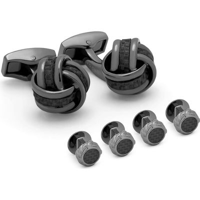 Tateossian Tateossian Knot Stud Cuff Links & Studs Set